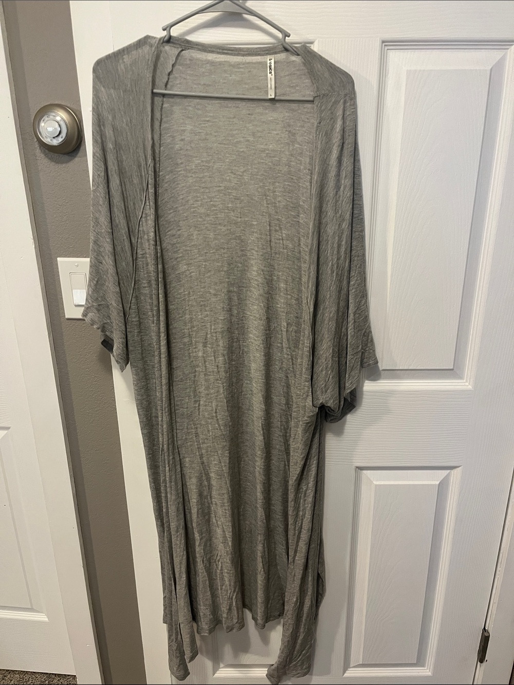 Tresics Light Gray Crewneck Top
